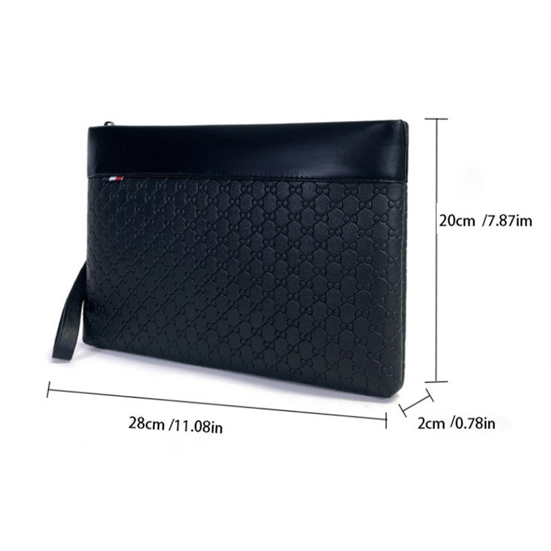 Designer Business Bag Leather Men Clutch Bag Fashion Sling pack Unisex Handbag Travel Passport certificate Card pack Phone Purse