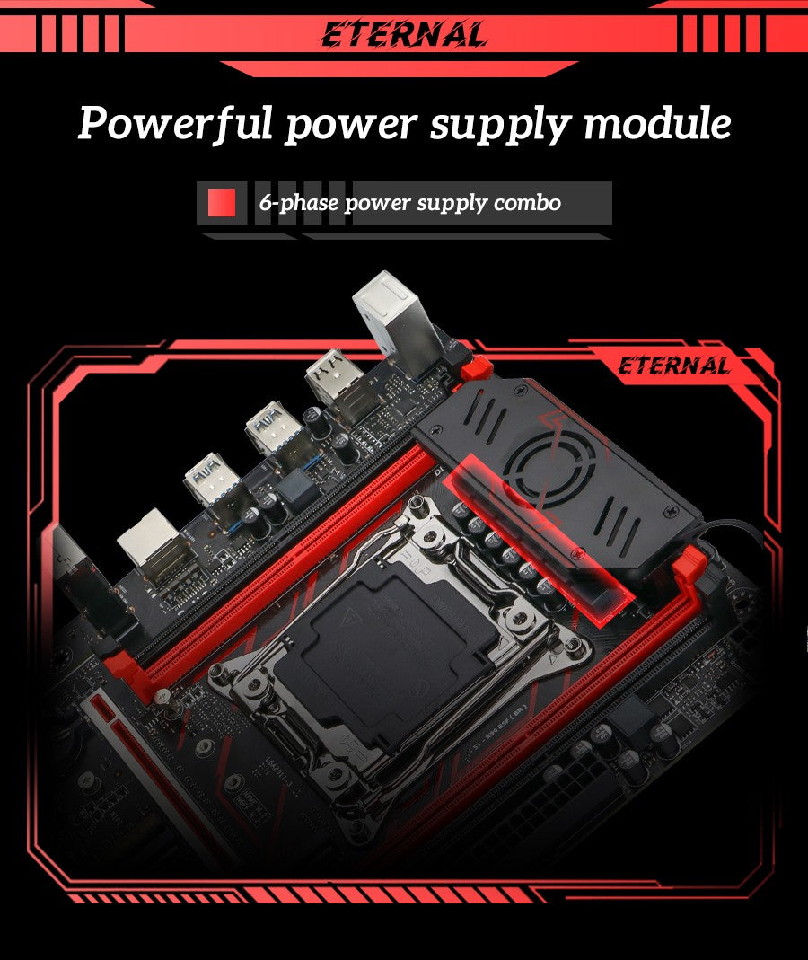 Gaming Motherboard Set X99 C612 with Intel Xeon E5 2640 V4 CPU DDR4 16G[8G*2] 2133MHz RAM Computer components Desktop SOYO