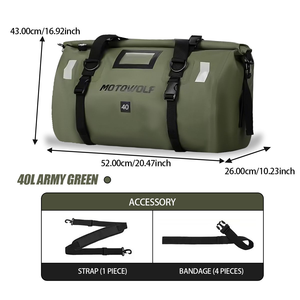 Motorcycle Waterproof Tail Bag Travel Outdoor Dry Luggage Roll Pack Bag 20 /40/66 Motorbike Luggage Backpack Motorcycle Seat Bag