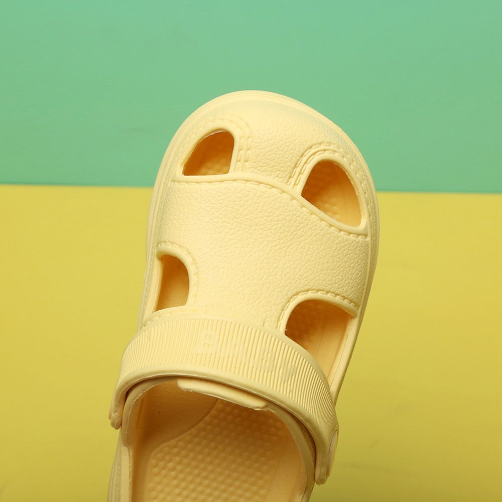 New Summer Children Shoes Non-Slip Slippers Baby Outdoor Fashion Hole Beach Sandals Slippers for Girl Boy Beach Children's Shoes