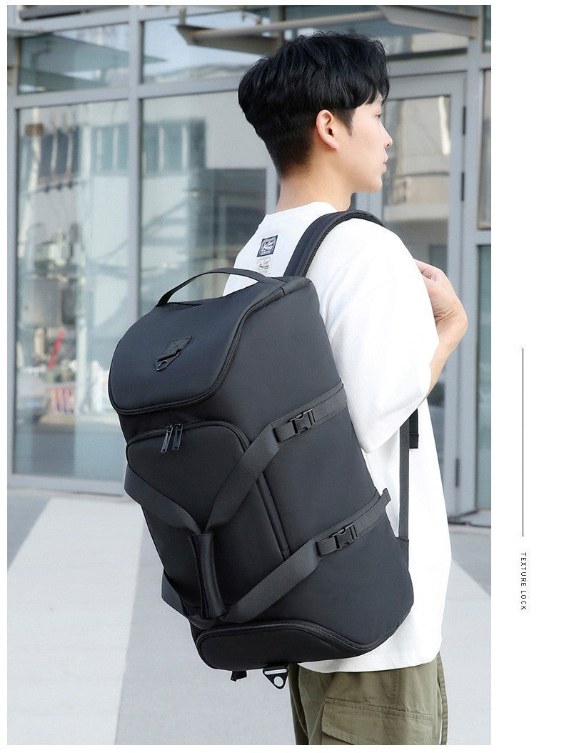 Custom logo large capacity travel bag for men waterproof sports outdoor travel bag print name hand luggage backpack with shoes