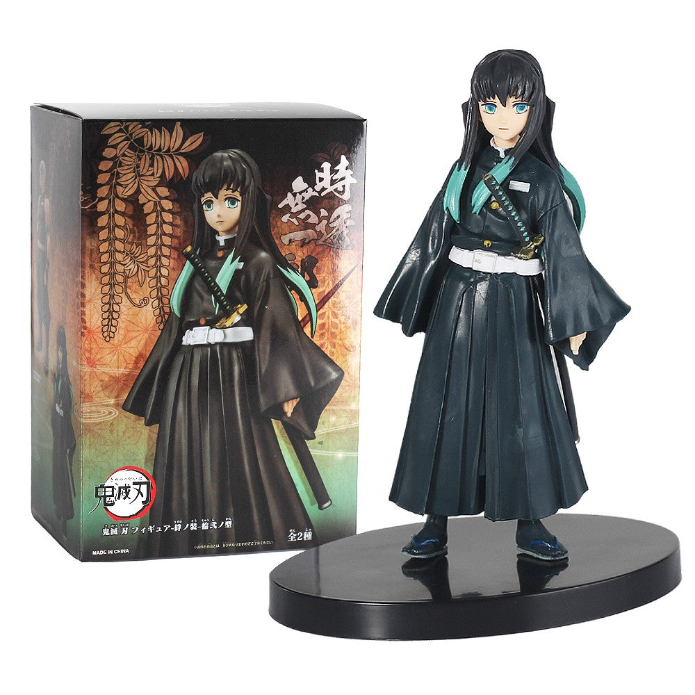 Anime figura Demon Slayer Figura Kamado Tanjirou Nezuko Action Figures PVC Modelo Brinquedos Zenitsu Estatueta Inosuke Kimetsu No Yaiba