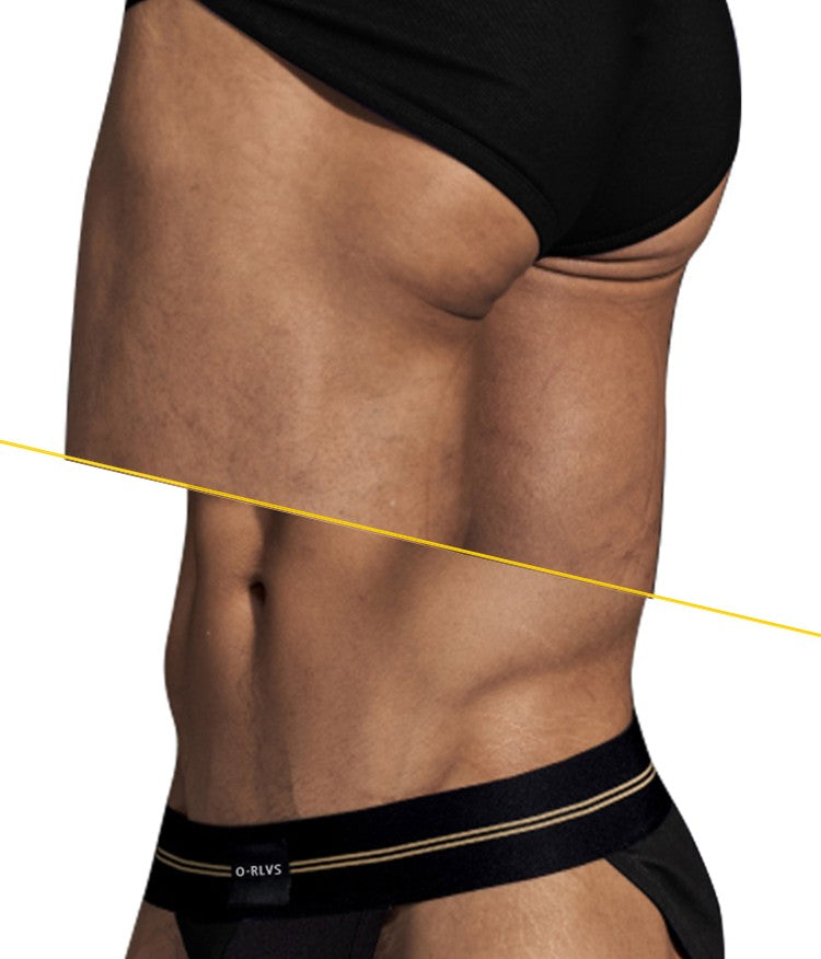 ORLVS Briefs Male Seamless Hip Design Mens Underwaer Super Large Wide 5cm Elastic Band Independent Codpiece Boy Short Pants