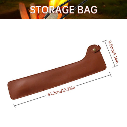 Fire Tong Charcoal Clip Metal Wooden Barbecue FireTongs Heat-resistant Carbon Picking Clip Outdoor Picnic Fireplace Clamp