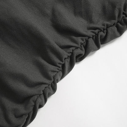 Autumn Sexy Women's Dress Black New Long Sleeves Folds Streetwear Diagonal Collar Casual Dress Club Party Elegant Dresses Female