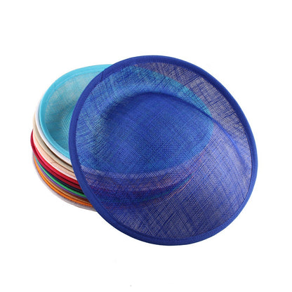 Base de casamento em sinamay de 25 cm, elegante fascinator de casamento para mulheres, acessórios de cabelo DIY, touca de noiva para chapéu de festa