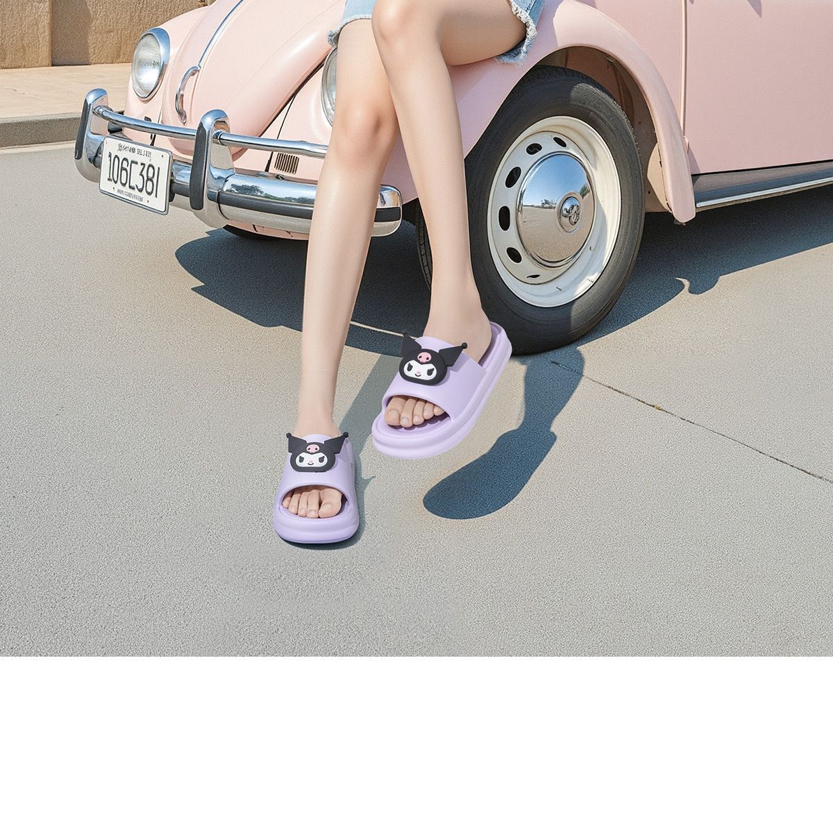 Super Soft EVA Thich Cushion Soles Slippers Cute Outdoor Cartoon Slides Comfortable Shoes Girl's Indoor Sandals