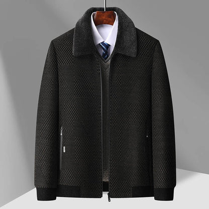 2024 New style Men's Woolen Coat Winter Classic Casual Overcoat Mens high quality Thicken trench coat men full size M-4XL