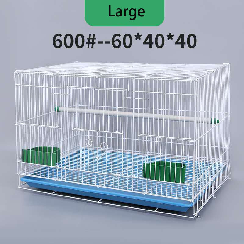Gaiola para pássaros grande dobrável papagaio canários visualização reprodução antiferrugem metal pet gaiola ninho decoração com bandeja alimentador suporte de brincar viga