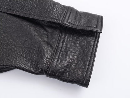 2025 WOMAN Fashion European and American Style Autumn Imitation Leather Jacket Long Sleeve Jacket Outerwear Mujer