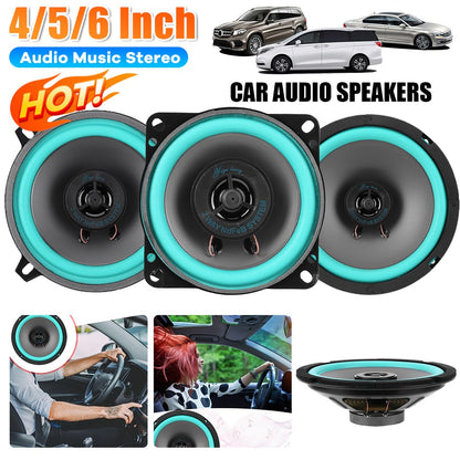 Alto-falante Automotivo Universal de 4/5/6 polegadas 100W/160W HiFi Coaxial Subwoofer Sensibilidade 92dB Áudio Automotivo Música Estéreo Subwoofer Automotivo Estéreo