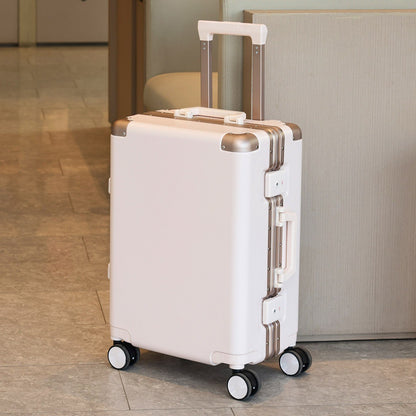 20"/22"/24"/26"/28" Suitcase Fashoin Rolling Luggage Travel Aluminum Frame Case with Wheel Alloy Trolley Bag 20'' Carry-On Cabin
