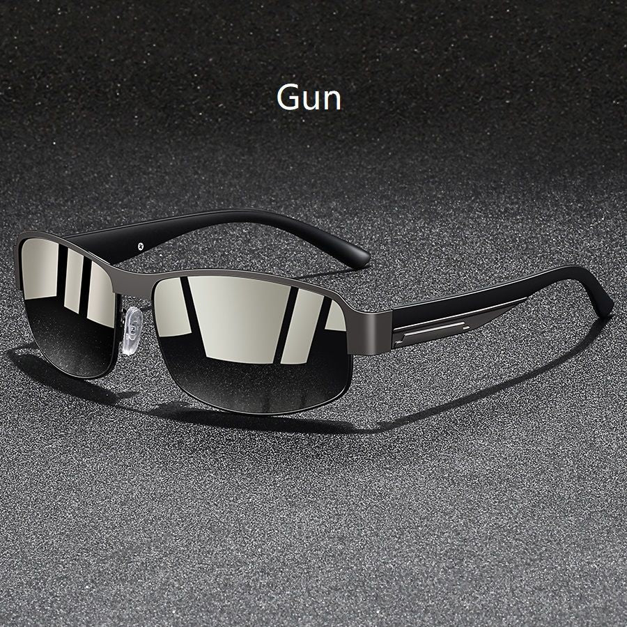 Fashion Vintage Square Metal Frame Sunglasses Men Women Fishing Driving Man Luxury Brand Designer Sun Glasses UV400 Eyewear