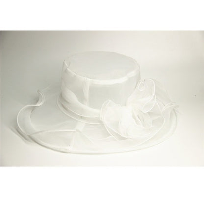 Chapéu Fascinator Derby para Igreja de Organza para Mulheres Chapéu de Casamento para Chá Kentucky Chapéu Derby para Mulheres Fedoras de Aba Larga Formal Kentucky