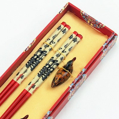 Hashis de madeira 2 pares com descanso características chinesas China Affairs apresenta melhor presente pauzinhos lembrança