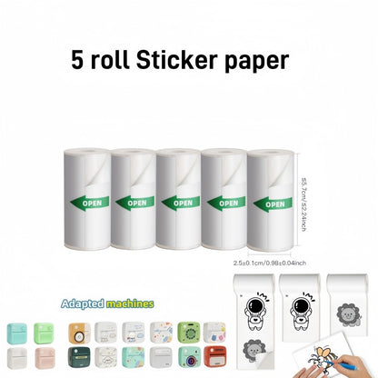 DOLEWA D8 Portable Mini Printers Wireless Bluetooth Inkless Sticker Maker Printer Tag Price Machine for Office School Kitchen