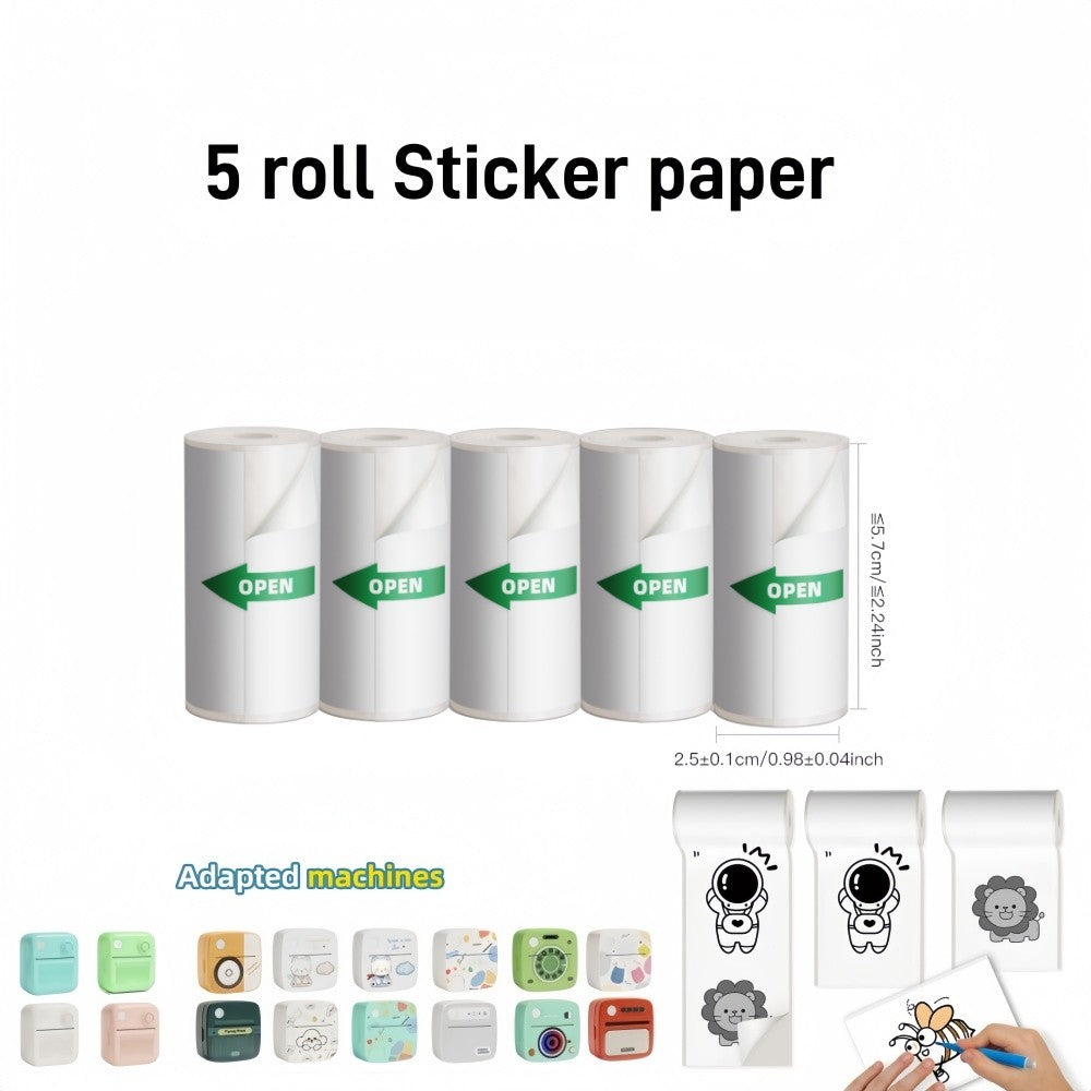 DOLEWA D8 Portable Mini Printers Wireless Bluetooth Inkless Sticker Maker Printer Tag Price Machine for Office School Kitchen