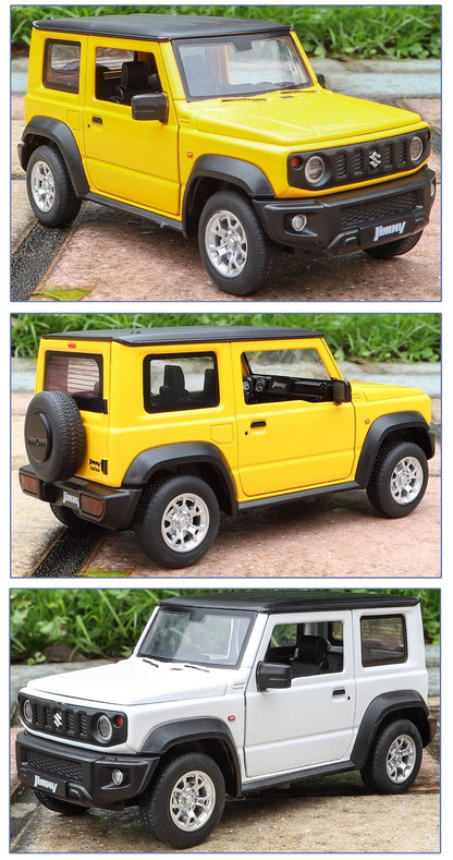 Miniaturas 1/24 Suzuki Jimny SUV Liga Off Road Modelo Diecast Puxar para Trás Brinquedo Infantil Presente Para Crianças Presente de Aniversário Para Namorado