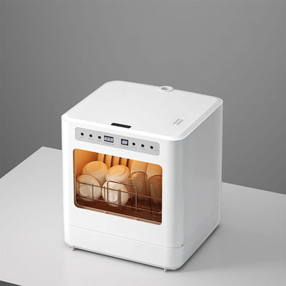 RJH-T06 Countertop Dishwasher Portable, No Installation Required, Smart 75SSD5 High-Temperature Drying, Household Dishwasher