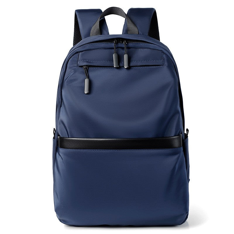 Mochila de negócios masculina de novo estilo, nylon, cor sólida, grande capacidade, mochila escolar para estudantes, mochila de viagem em promoção