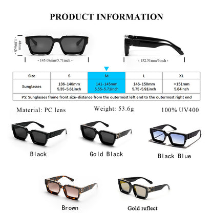 Ruiao Retro Black Millionaire Shades Luxury Sunglasses 2025 For Men Designer Famous Brand Square Sun Glasses Man Women Sunglass