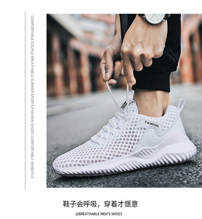 2025 Summer Men's Loafers Walking Mesh Breathable Summer Comfortable Casual Shoes Sneakers Zapatillas Hombre Men Running shoes