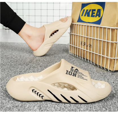 New Summer Man Massage Slippers 2023 Indoor Outdoor Sandals Beach Casual Shoes Soft Bottom Slippers Male Flip Flops Mens Sandals