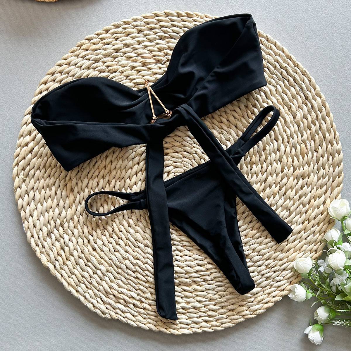 2025 Sexy Push Up Micro Bikini Women Swimsuit Female Swimwear Thong Bikinis Set Solid Brazilian Beach Wear Bathing Suit Biquini