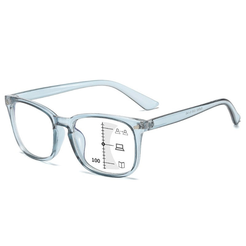 Óculos De Leitura Multifocal Quadrado CRIXALIS Óculos Masculino Fashion Com Dioptrias Antirreflexo Computador Feminino UV400