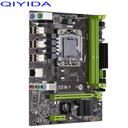 Conjunto de placa-mãe Qiyida X79 E5 2420V2 2*8GB=16GB DDR3 kit combinado de memória NVME SATA 3.0 M ATX Servidor E5 V32