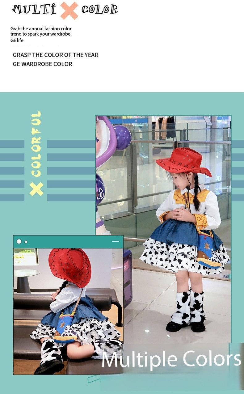 une 1st DayToy Woody, Jessie, and Buzz Lightyear Cosplay Dresses, Halloween Carnival Stage Performance Costumes, Lolita