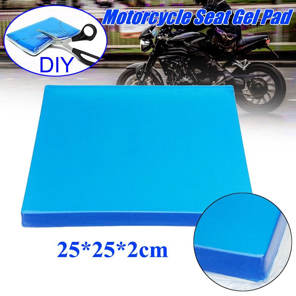 Almofada de Gel para Banco de Moto Almofada de Assento com Absorção de Choque Tapetes Reduzem a Fadiga Almofada Confortável Macia Fresca DIY Banco de Moto