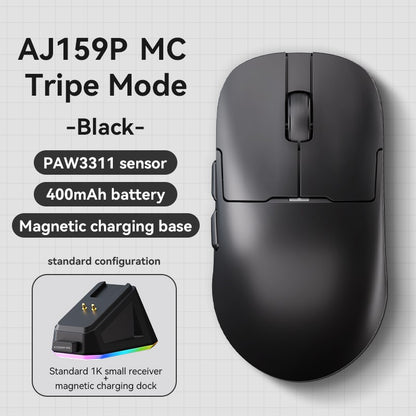 AJAZZ AJ159 APEX/AJ159PRO Wireless Gamer Mouse with RGB Magnetic Charging Base Lightweight  AJ159P Gaming Mouse for PC Laptop