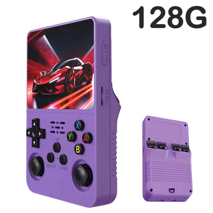 R36S Original Retro Handheld Game Player Arkos System 3.5" IPS Screen Portable 64/128GB Hall Effect Emulator Wireless Gamepad