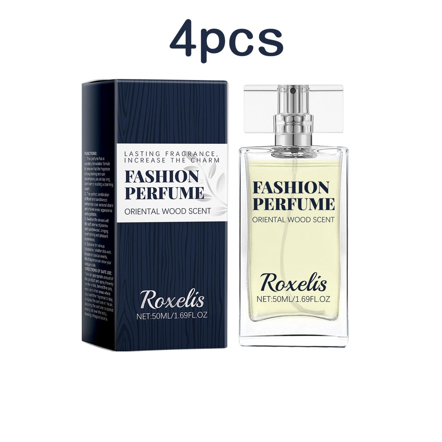 Roxelis 50ml Sandalwood Perfume Men Pheromone Freshing Fragrance Oriental Wood Flirting Dating Long Lasting Scent Perfume Spray