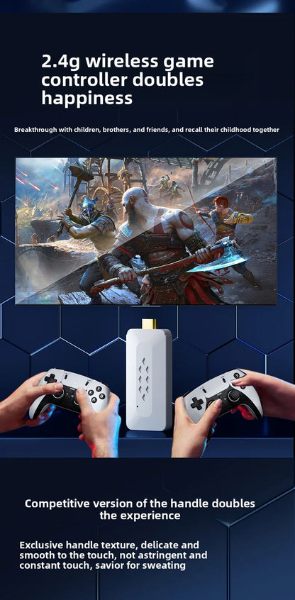 New M22 Wireless Retro Style Dual Player Game Console TV Connection High Definition Simulation Game Controller Home Use