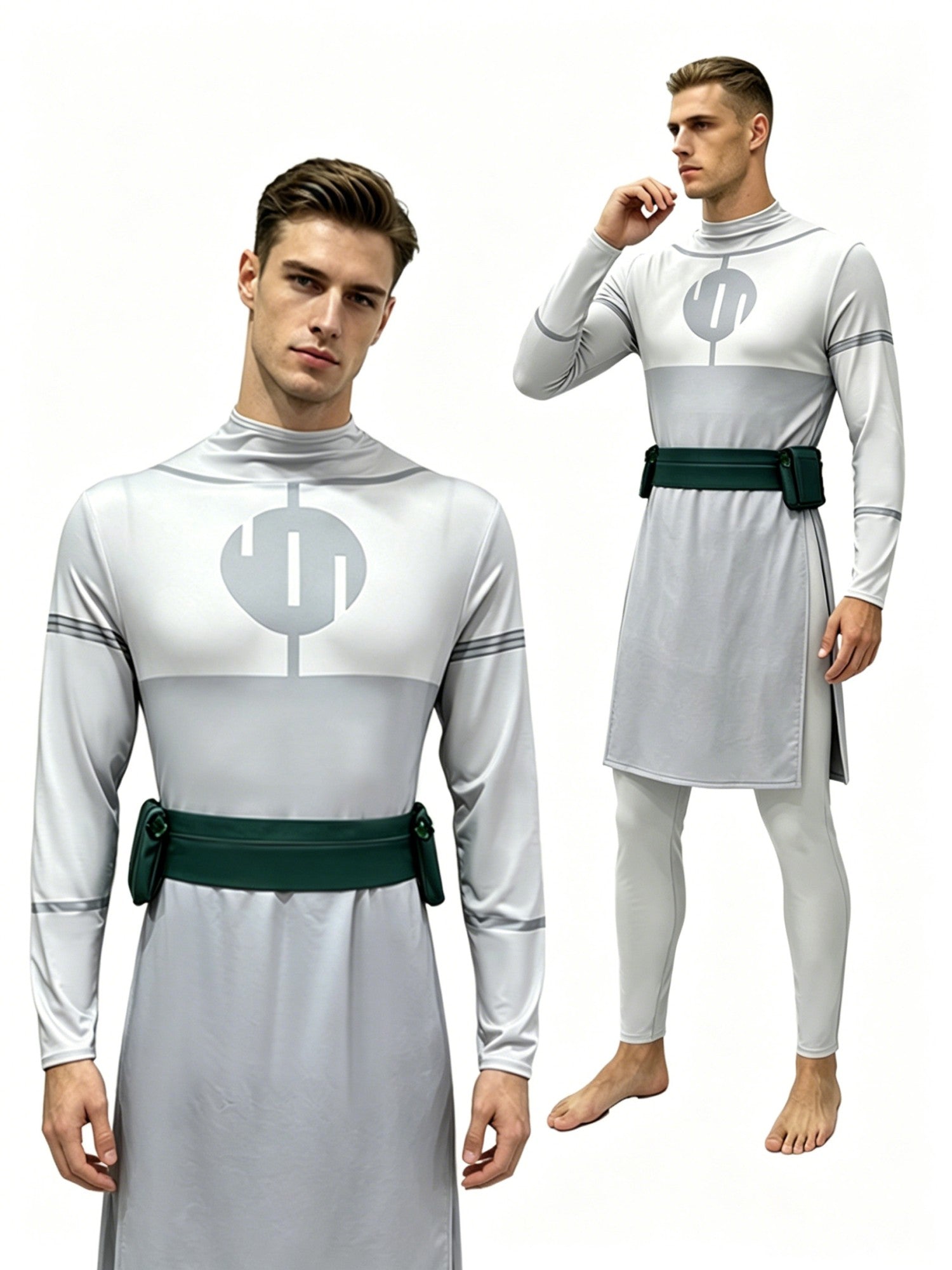 Adult Invincible Omni-Man Cosplay Costume Nolan Grayson Viltrumite Outfit Jumpsuit with Cloak for Halloween Anime Role Play