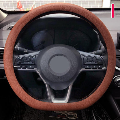 19 Color Car Silicone Steering Wheel Cover For Summer Fashion Sweat Absorbent Non-slip Handle Cover General DIY Parts