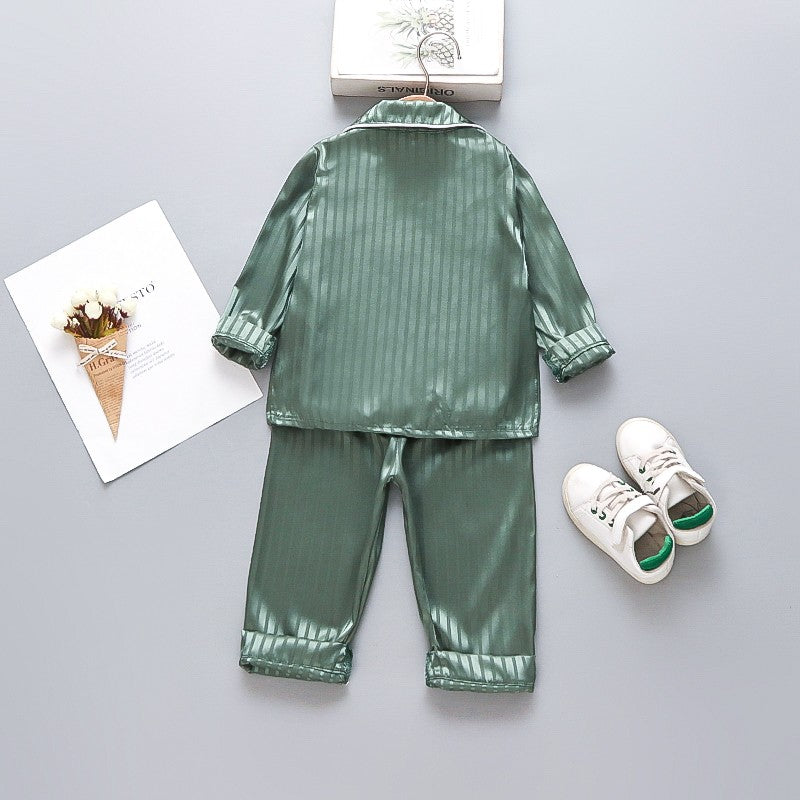 Conjunto de Roupas de Bebê Primavera Outono Meninos Pijama Infantil Camisa Manga Longa Calça 2 Peças/Conjuntos Roupa de Dormir para Crianças Fantasia Infantil