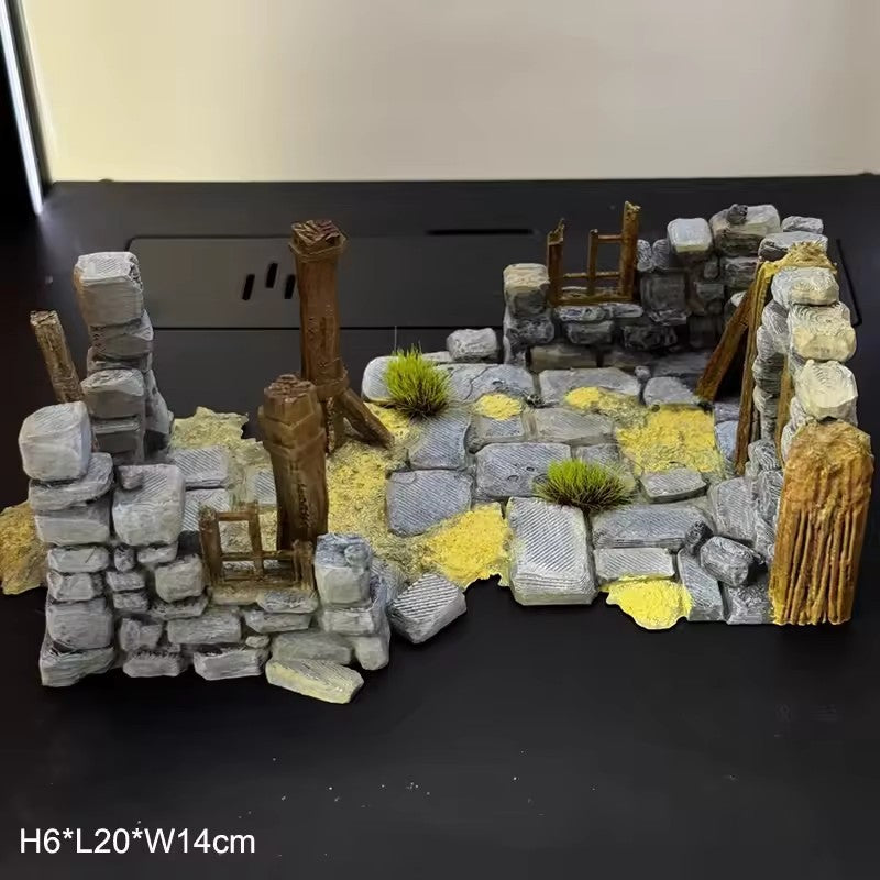 Novo 1/35 Jogo de Computador Metal Slug Tanque Batalha Cena Heróis Inimigo Cativo Mini Pintado Bonito Coleção Montar Brinquedos de Modelo