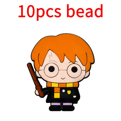 10pcs Mickey Minnie Silicone Pacifier Clips Food Grade Teethers For Baby DIY Baby Soother Nursing Pacifier Chain Accessories