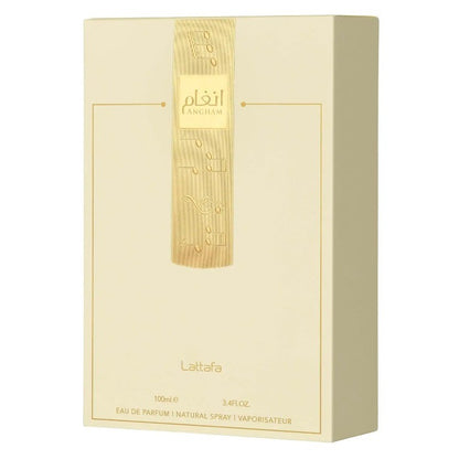 Lattafa Angham Eau de Parfum Spray for Unisex 100ml Original Arab Perfumes Lasting Oriental Vanilla Pheromone Perfume Cologne
