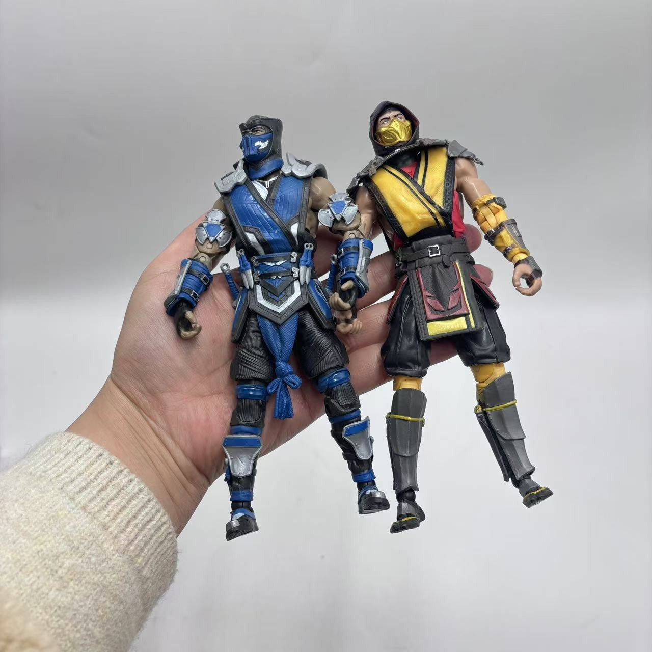 Bonecos Articulados de Ação de Alta Qualidade Mortal Kombat Spawn Sub Zero Scorpion 7" 17cm
