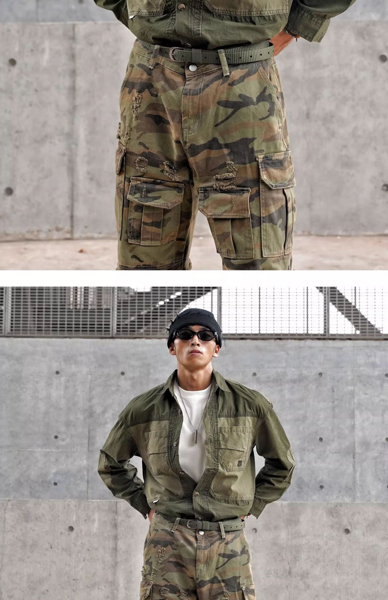 Vintage Patchwork Design Men Autumn Tactical Function Cargo Shirts Y2K High Street Techwear Style Long Sleeve Tops camisetas