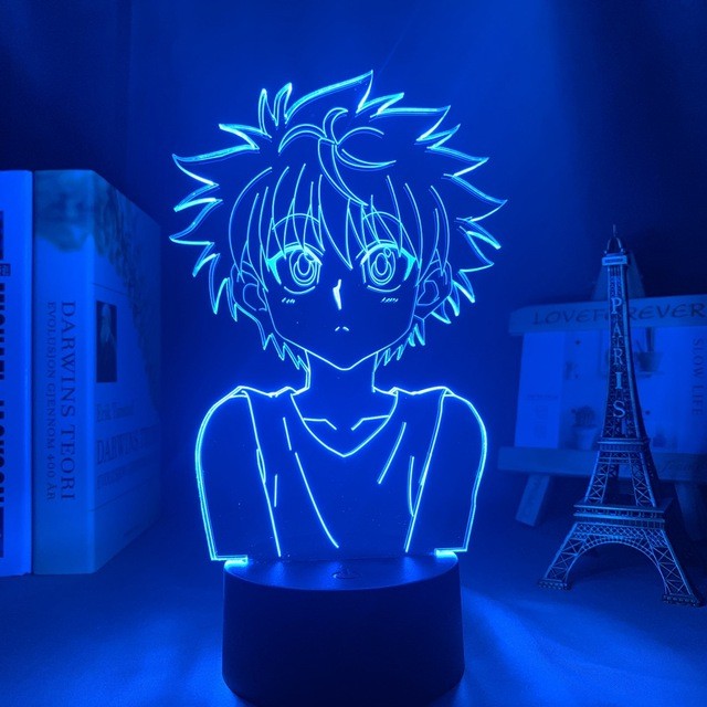 Anime 3D Lamp Killua Hunter X Hunter Killua Led Light Hxh Led Night Light Gift Acrylic Neon Cute Children's Bedroom Decoration
