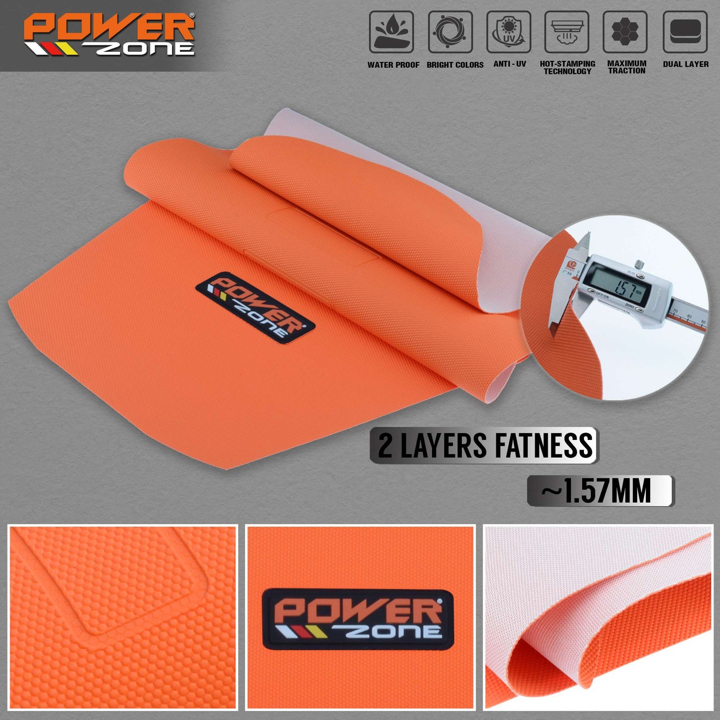 Capa de Banco Powerzone Rib Canelada com Aderência em Conjunto Impermeável Antiderrapante Proteção Aplicável a SXF EXC KXF CRF YZF WR TC TE