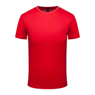 Quick Dry Round Neck T-shirt Custom Printed Embroidered Logo Sports Fitness Short Sleeve Top Running Shirt 2024