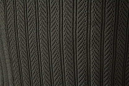 AIOPESON Premium Solid Color Polo Men Slim Fit Zip Long Sleeve Luxury Textured Fabric Business Casual Mens Sweatshirt