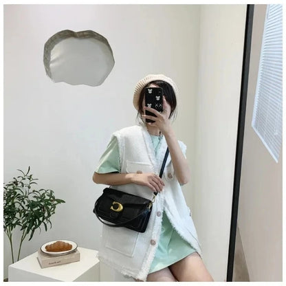 2025 Hot! Women's Simple Caviar Small Square Crossbody Bag - Portable & Fashion - Forward Design