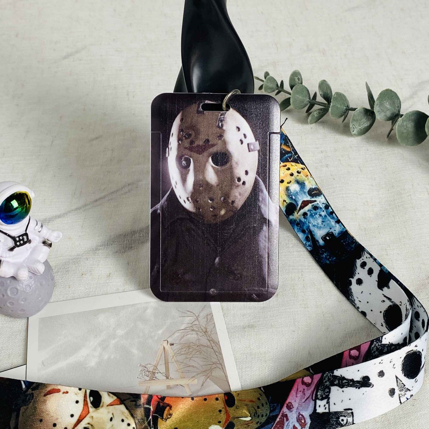 Anime Lanyards Keychain Badge Holder ID Credit Card Pass Hang Rope Lariat Lanyard for Keys Anime Accessories Gifts Halloween